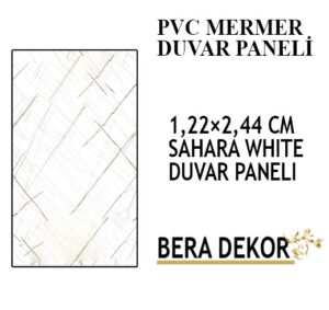 Sahara White PVC Duvar Paneli