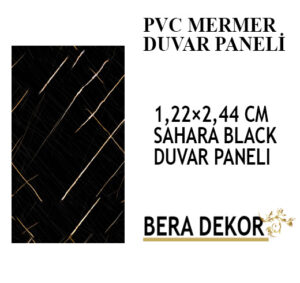 Sahara Black PVC Duvar Paneli